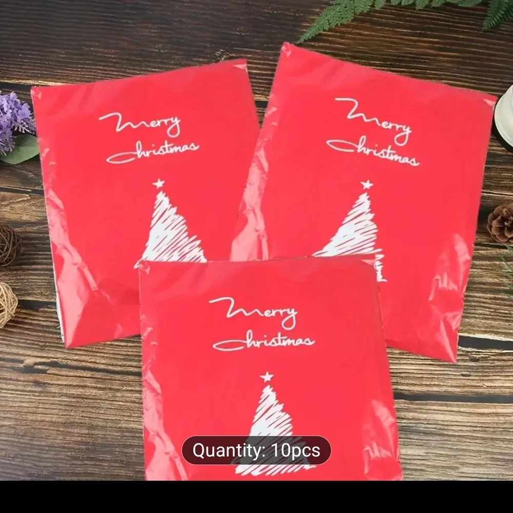 (SALE)💯🎊 Red Merry Christmas Polymailers Bags